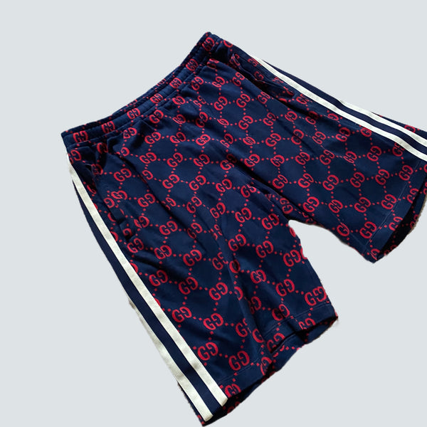 Gucci Jacquard Shorts - Red/Blue (L)