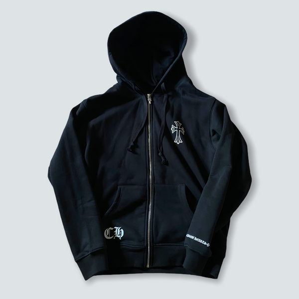 Chrome hearts zip up front and back logo (M)