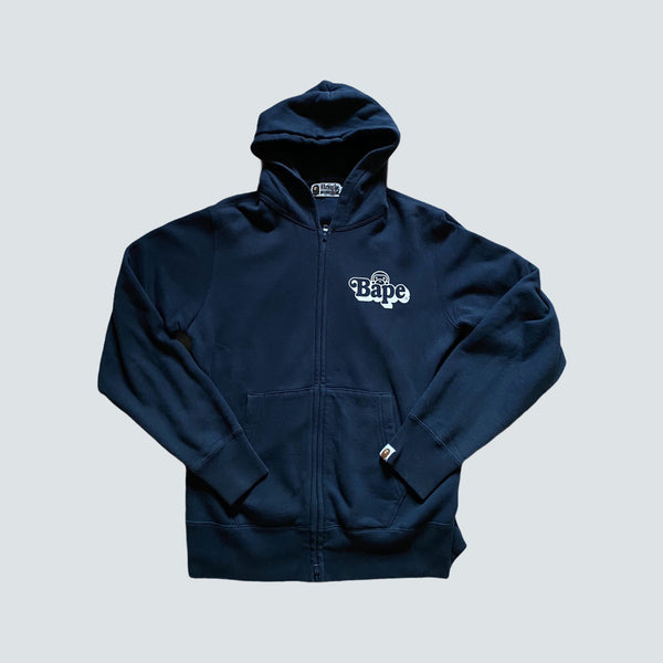 A Bathing Ape Zip up logo hoodie