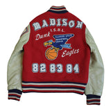 Whitesville 1982-1984 Madison Dunk Eagles, 38/ Award Jacket Red/Cream Patches