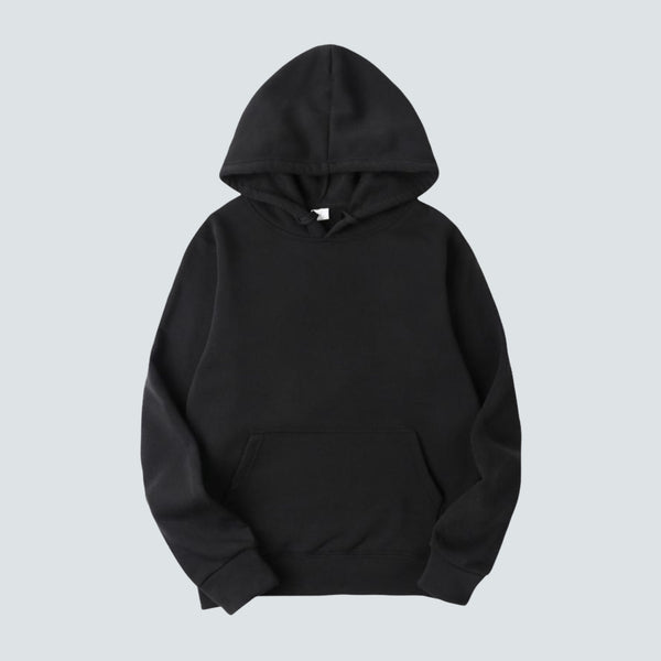 Plain Black Hoodie (M)