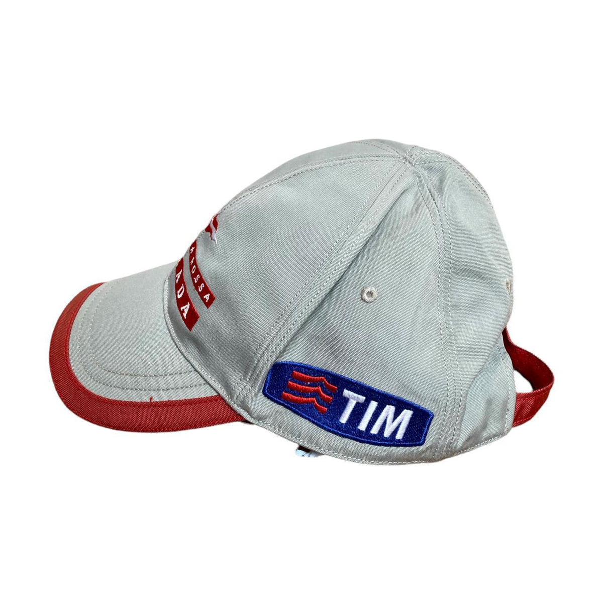 Vintage Prada Luna Rossa TIM Alice Luxury Gray Hat Cap Y2k