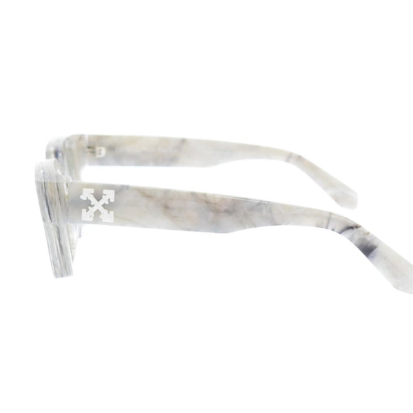 Off-White The Sun Side Arrow Motif Square Glasses Arrow Temple Sunglasses