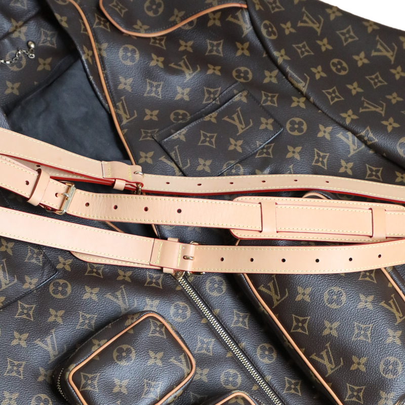 Louis Vuitton Virgil Abloh 19AW Monogram Admiral Leather Jacket – Rich  Archive