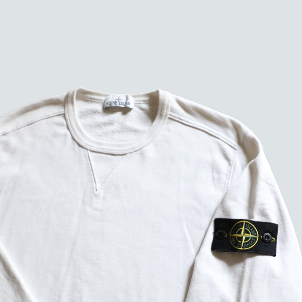 Stone Island crewneck in white (L)