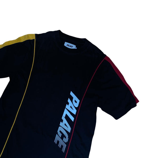 Palace Black Yellow Red Striped Short sleeve Tee (S)