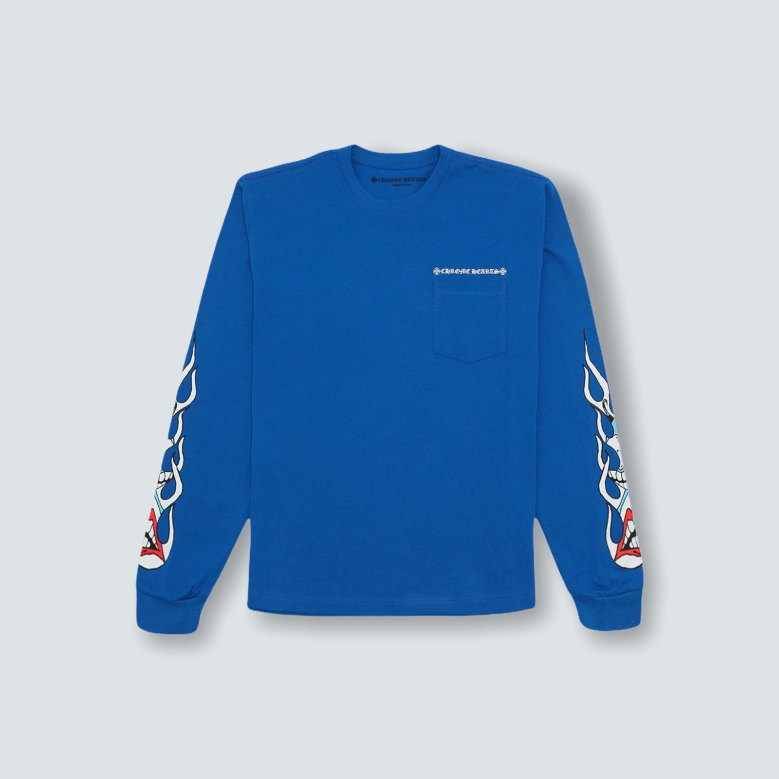 【Chrome Hearts】Star L/S T-shirt★長袖Ｔシャツ★Blue Chrome Hearts Stars Long Sleeve - Indigo Blue | Garmentory