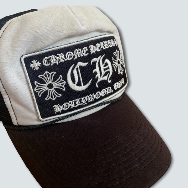 Chrome Hearts White Trucker Hat