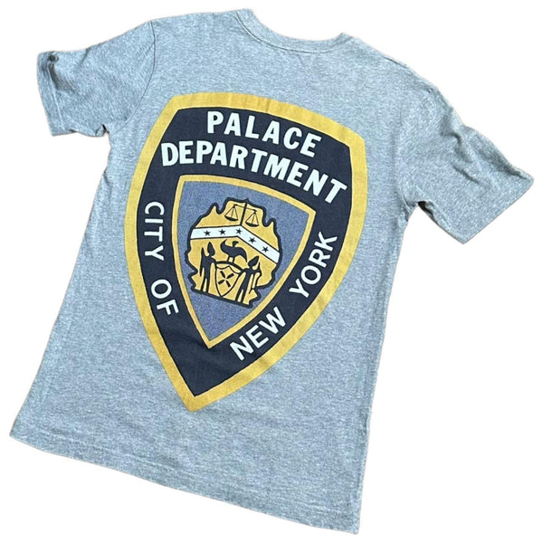 PALACE police department Black and Grey T-shirt