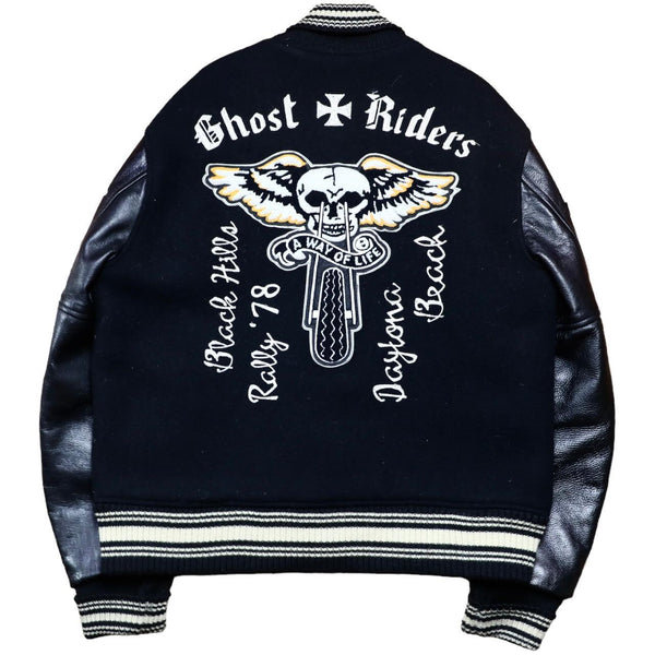 1978 Rally Black Hills Ghost Riders Whitesville wool Baseball Vintage Varsity Jacket