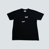 Supreme Comme Des Garçons black split box logo T-shirt (L)