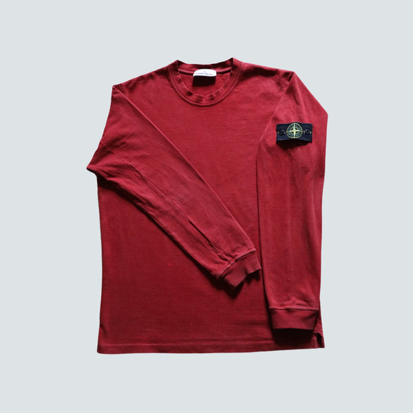 Stone island Red long sleeve top (XL)