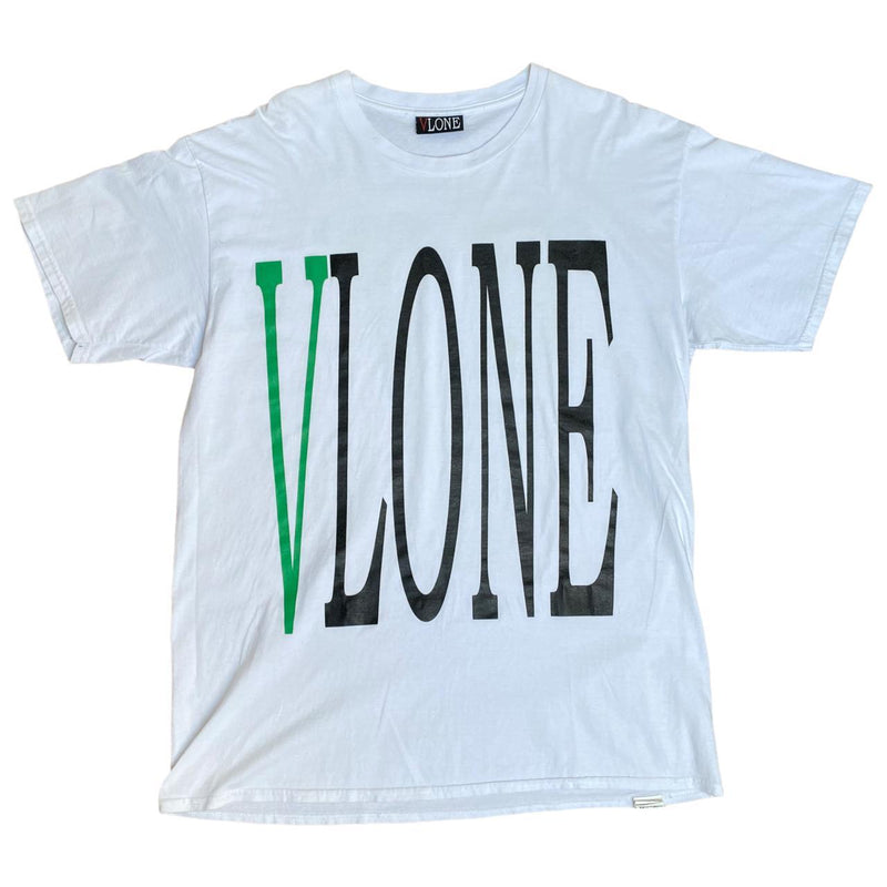 Copy of Vlone Front and back Logo Tee Green (L)