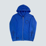 Blue Chrome hearts Zip up Horseshoe Hoodie (L)