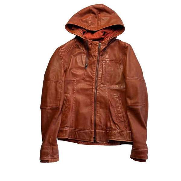 Avirex beige leather lightweight jacket