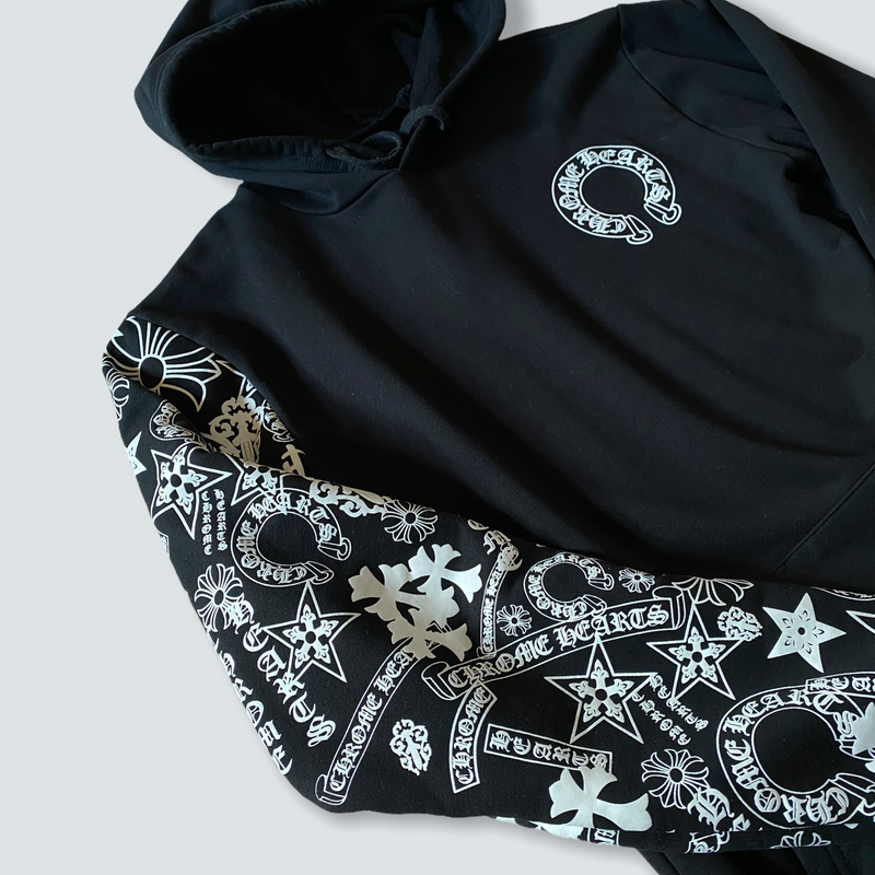 Chrome hearts multi logo pullover hoodie- M – Million Dollar Streetwear
