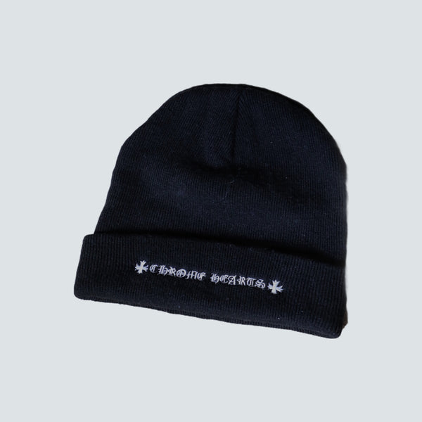 Black chrome hearts Beanie