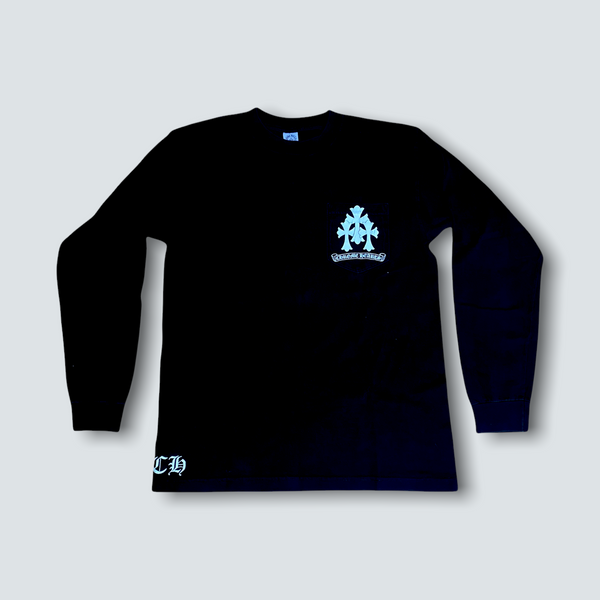 Chrome Hearts Black Cemetery Style Cross long sleeve Tee (M)