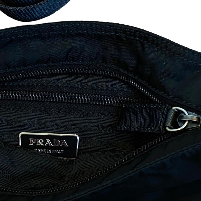 Authentic Prada nylon Black Shoulder Cross Body Bag