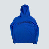 Blue Chrome hearts Zip up Horseshoe Hoodie (L)