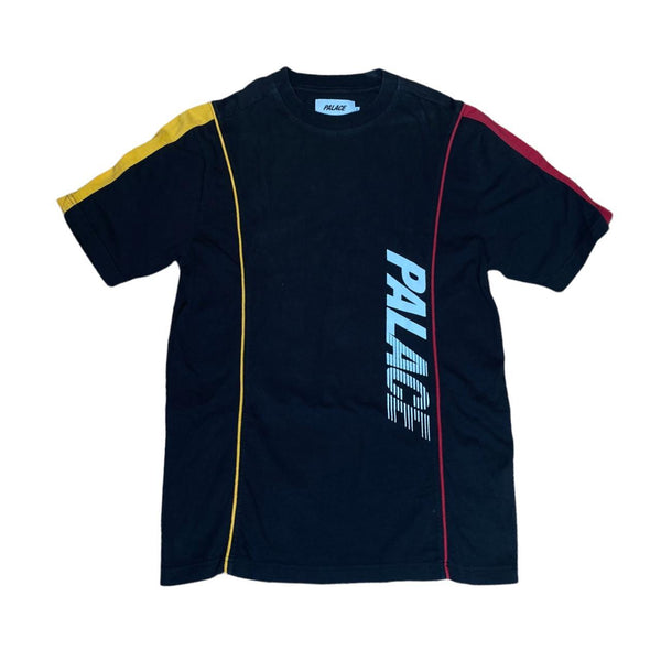 Palace Black Yellow Red Striped Short sleeve Tee (S)