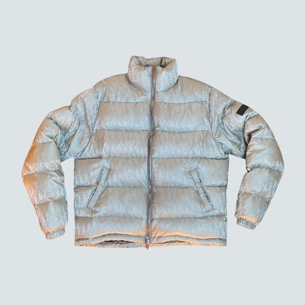 DIOR OBLIQUE DOWN JACKET SILVER