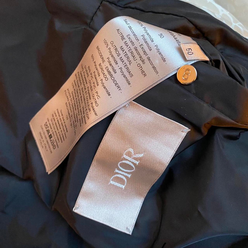 DIOR OBLIQUE DOWN JACKET SILVER