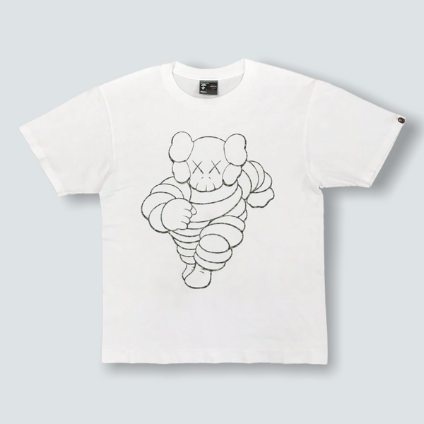 kaws × BAPE Michelin Man chum T-shirt 2002 (M)