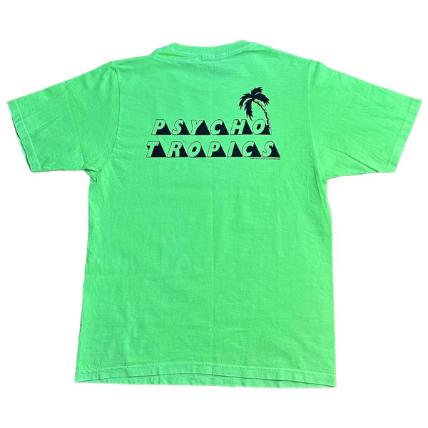 Stussy short sleeve T-shirt cut and sew light green