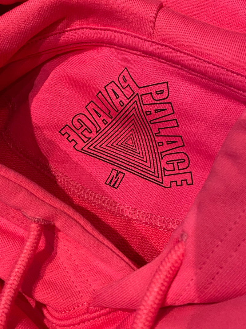 Palace pink Tri-camo-print hoodie (M)