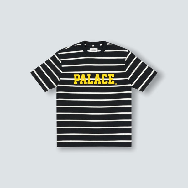 Palace HEALTHILY STRIPE T-SHIRT BLACK / WHITE (L)