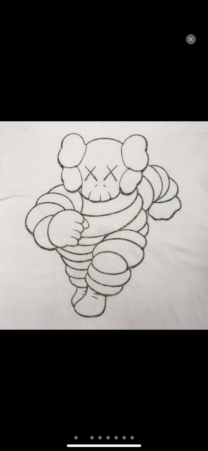 kaws × BAPE Michelin Man chum T-shirt 2002 (M)