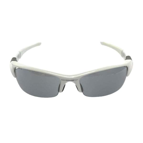 Oakley Sunglasses Polarized Lens White FLAK JACKET