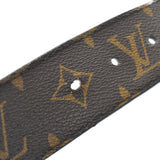 Louis Vuitton Virgil Abloh Brown with Orange buckle Centure LV Shape Monogram Belt