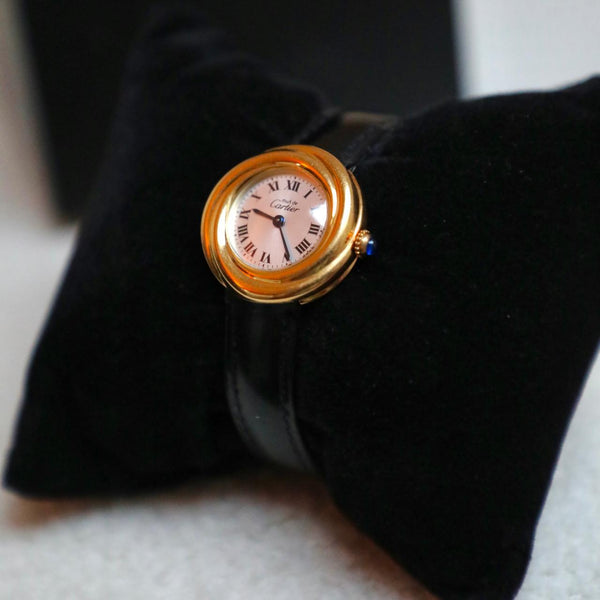 CARTIER Gold plated Must Trinity 2735 SV925 Vermeil Watch 1990s
