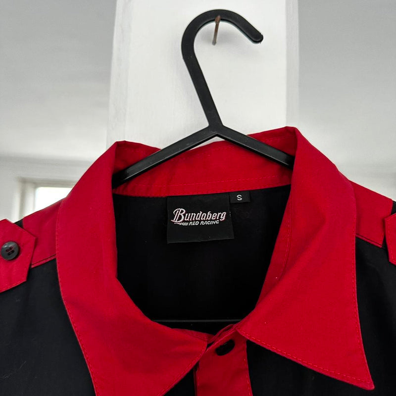 Red and Black Bundaberg Racing shirt