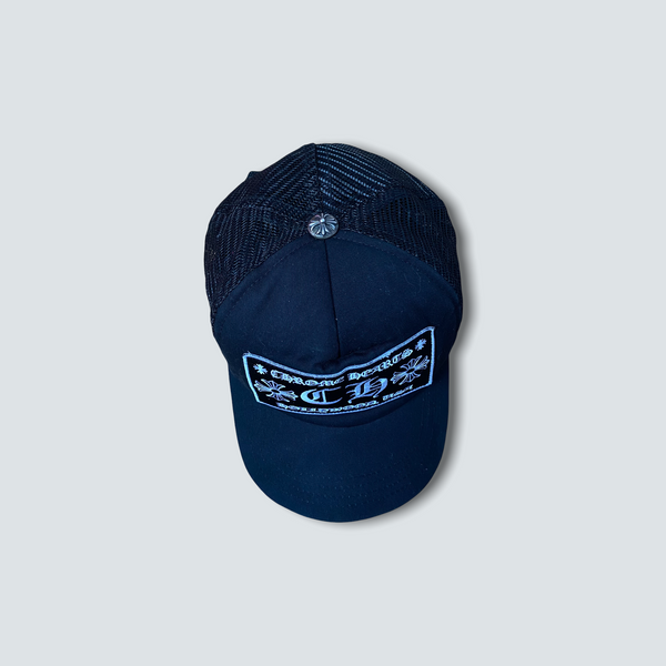 Chrome Hearts Black “CH” Trucker Hat